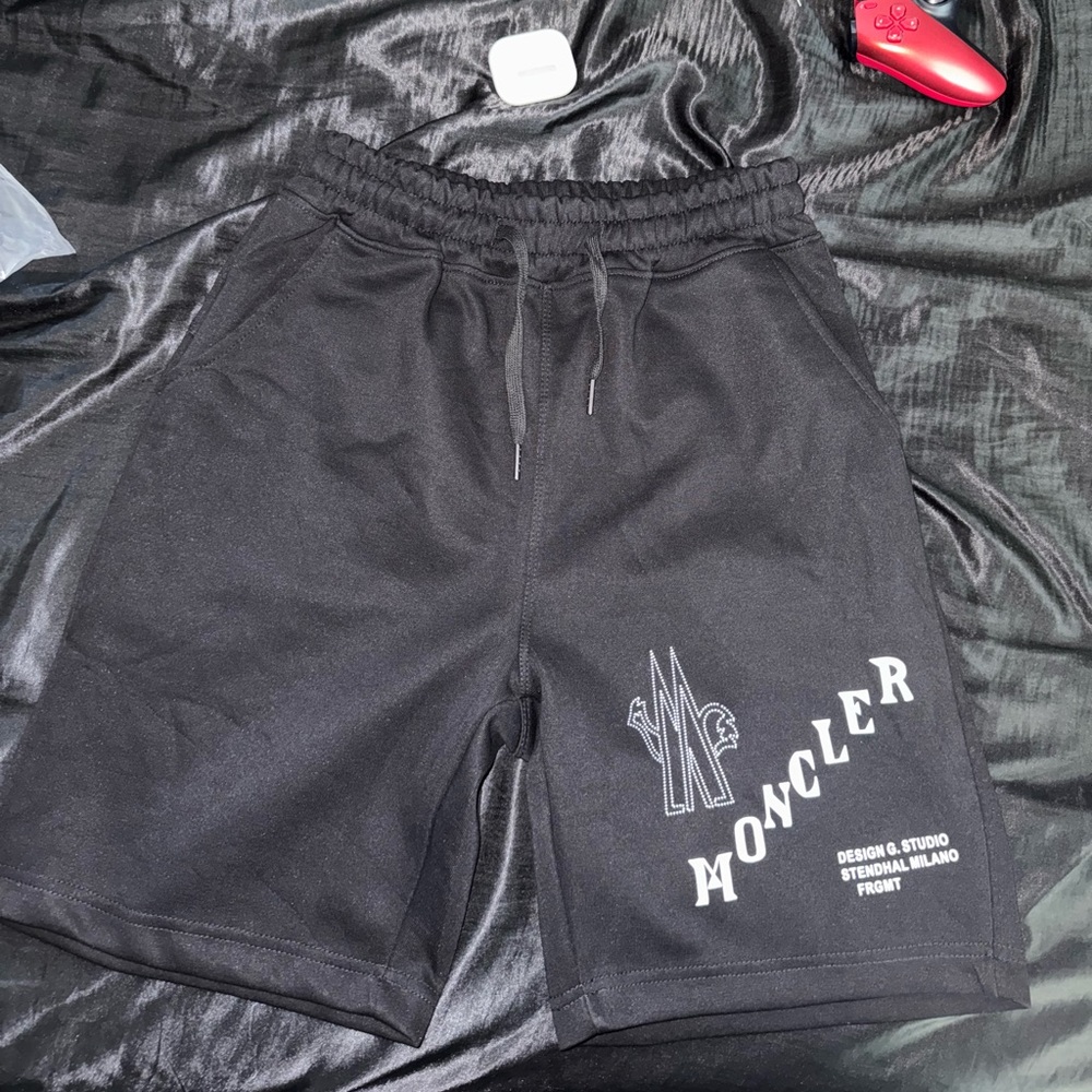 Moncler Men's Black Athletic Shorts
